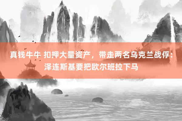 真钱牛牛 扣押大量资产，带走两名乌克兰战俘：泽连斯基要把欧尔班拉下马